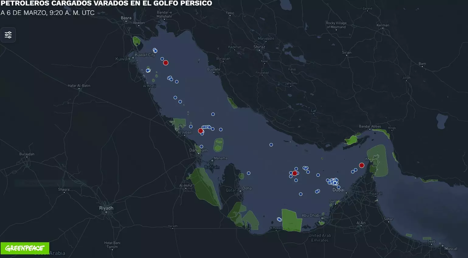 Riesgo ecológico inminente en el estrecho de Ormuz por petroleros varados