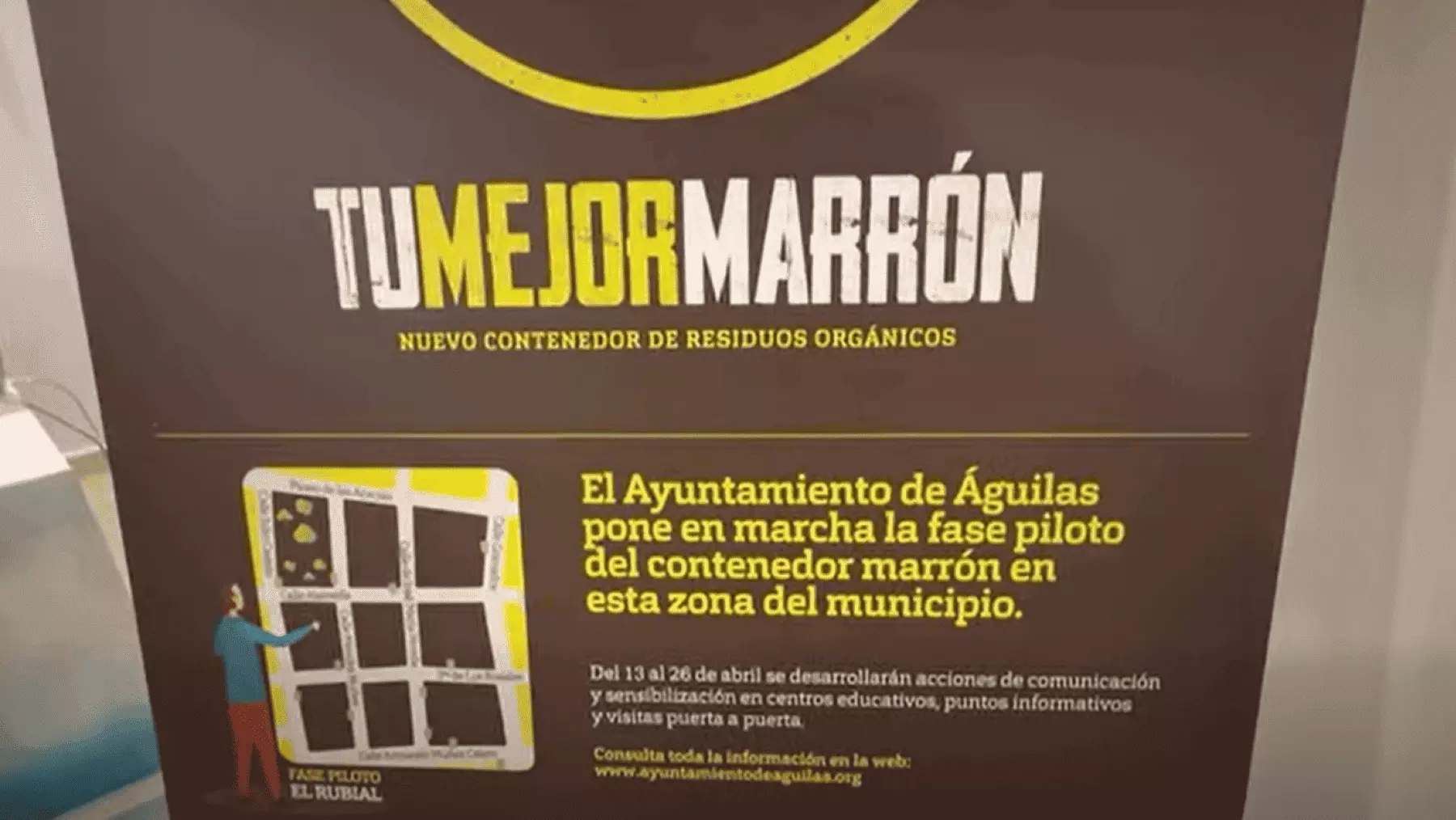 Águilas implementa un plan piloto de reciclaje orgánico con contenedores marrones